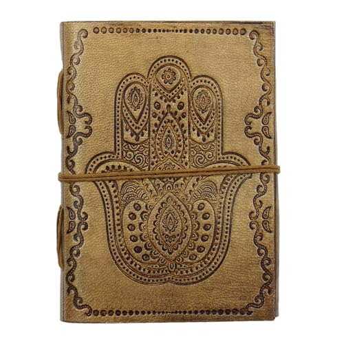 Cahier en cuir brun clair Freak Scene carnet de croquis journal intime