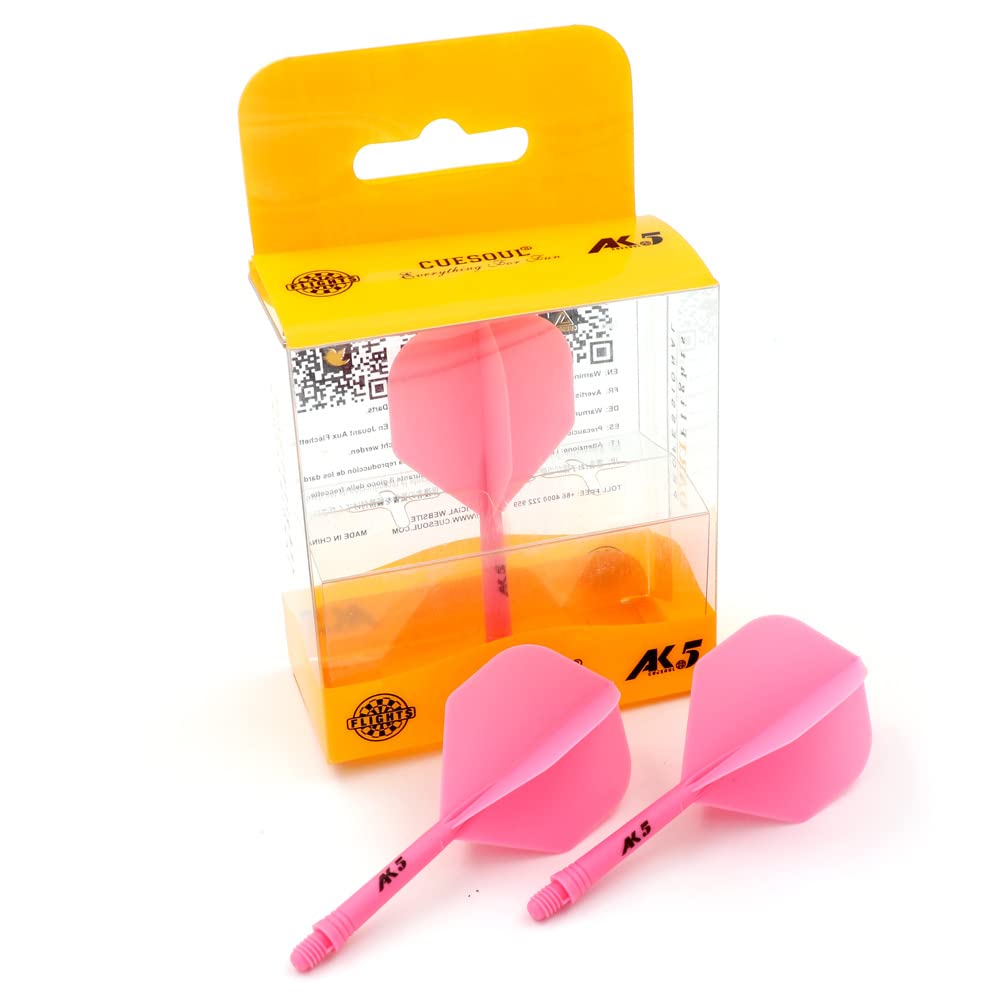 CUESOUL Rost Eje de dardo Integrado y Plumas estándar/lágrima de Pera/Forma Delgada con patrón Atractivo, Juego de 3 Piezas — view 12