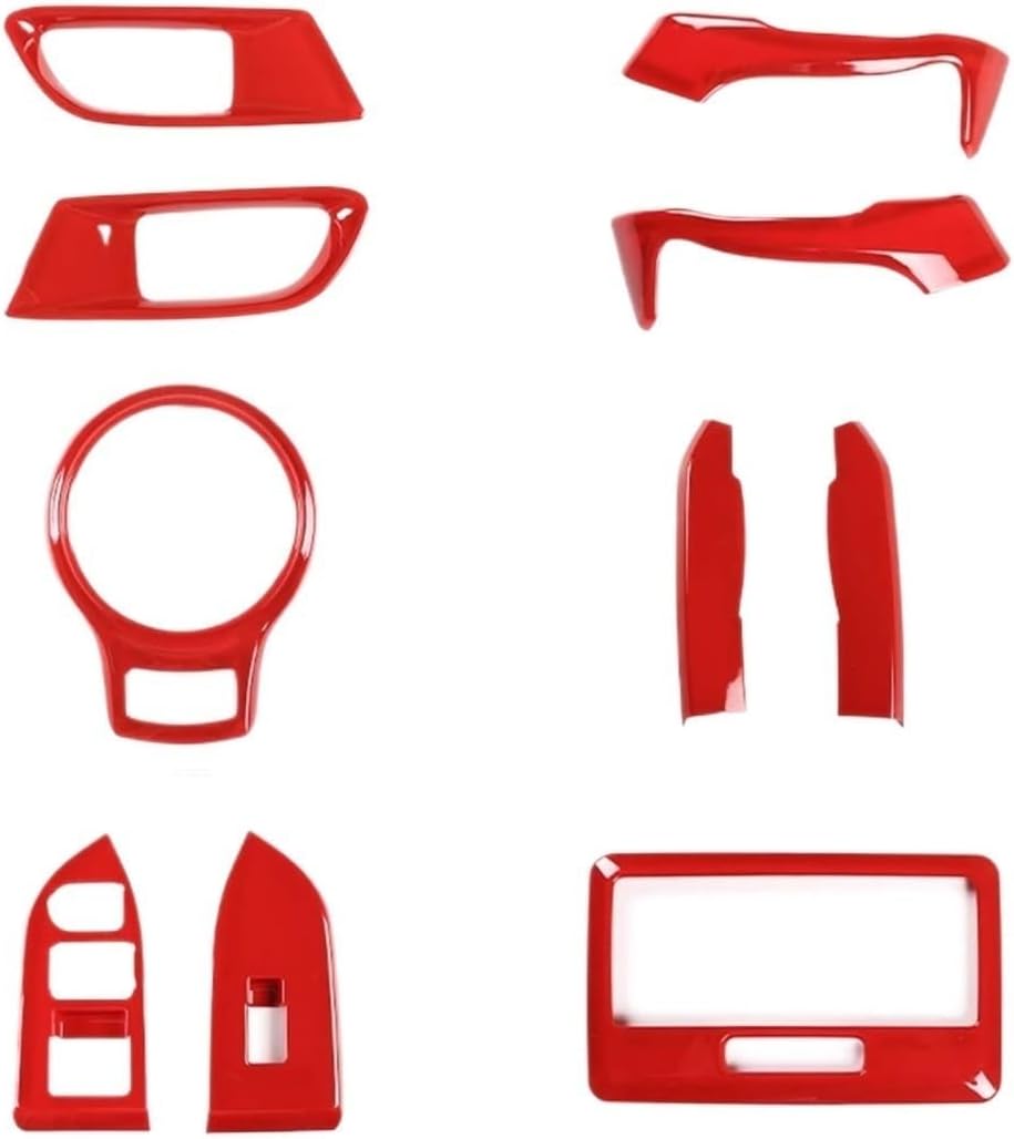 GERRIT Car Accessories Fit for Toyota 86 GT Fit for Subaru BRZ ZC6 2012-2020 ABS Red Car Gear Shift Cup Holder Air Conditioning Sticker Upholstery Care (Color : 18)