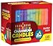 Colorful Decorated Chanukah Candles - 135 Count Bulk Family Pack - Standard Size Candle Fits Most Menorahs - Premium Quality - Assorted Colors - by Ner Mitzvah