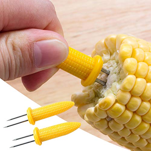 Walkretynbe Fork & Outdoor Tools20Pcs/Set BBQ Stainless Steel Corn Holders Fork Skewer Party Barbecue Prong