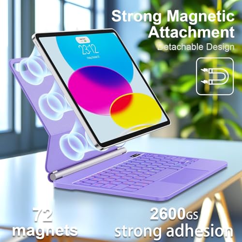 Funda para iPad de 11ª A16 con teclado integrado para resolver la falta de ratón 3