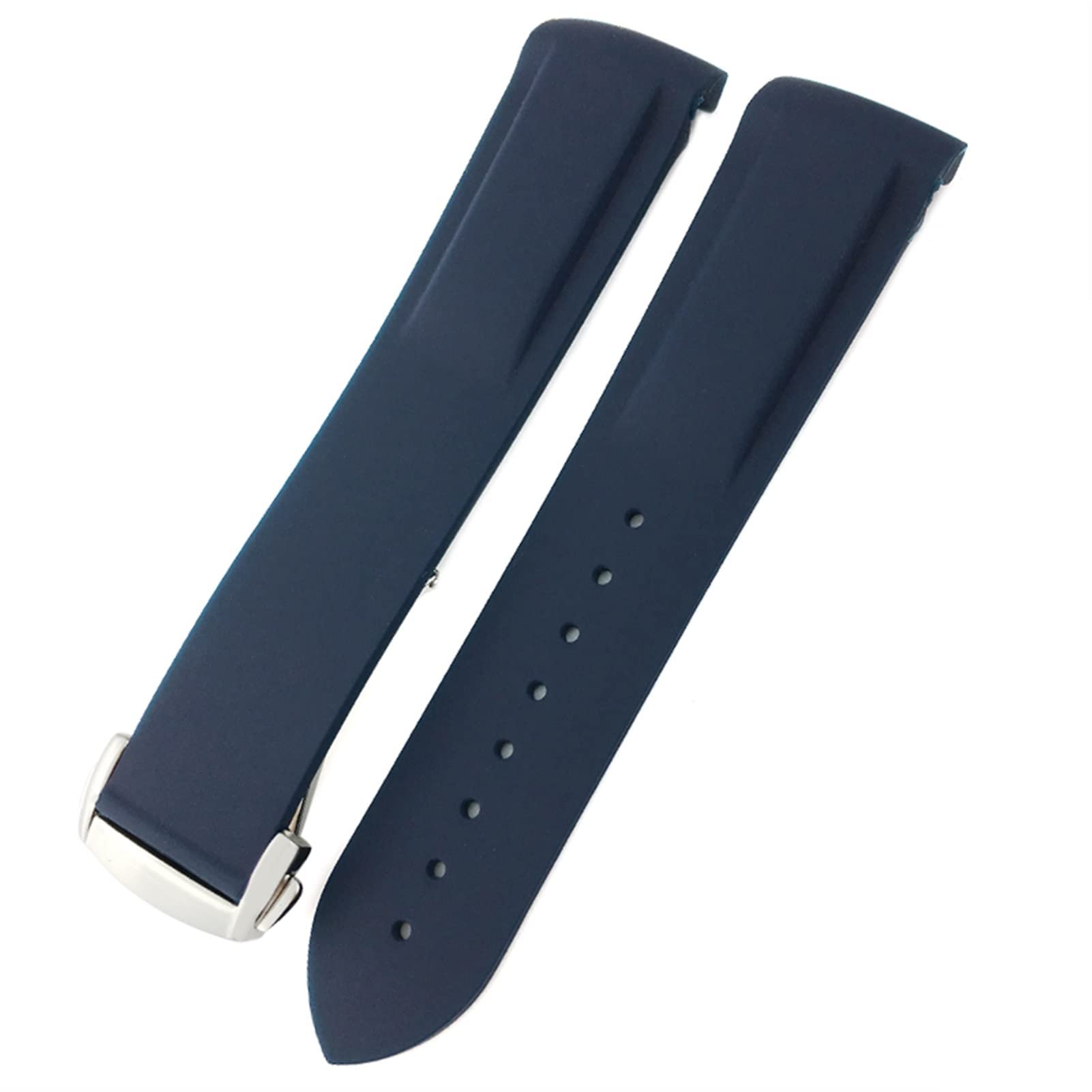 Bracelet de Montre en Caoutchouc et Silicone, pour Omega GMT Diver 300, 19mm, 20mm, 21mm, 22mm