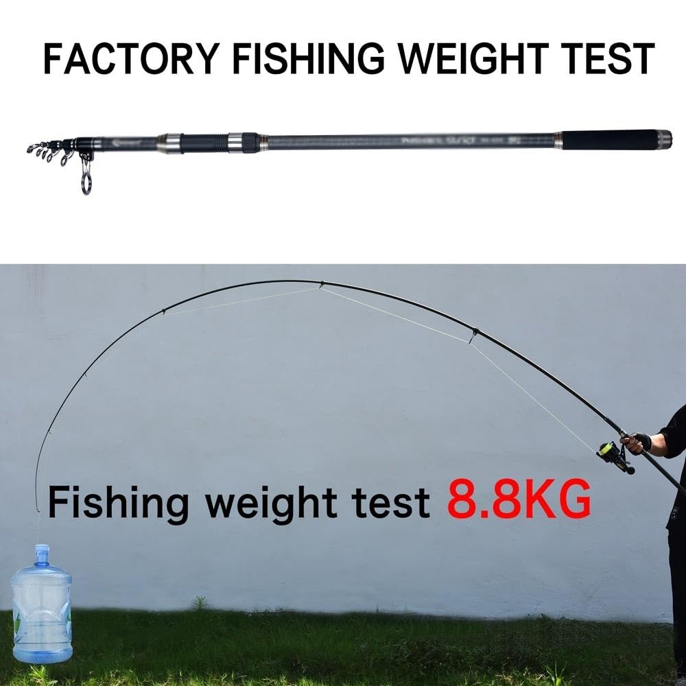 Wędka teleskopowa wędka Surf Spinning Power 80-150 g, 30 zębów, z włókna węglowego, idealna do surfcastingu i rzucania krawędzią akcesoria wędkarskie