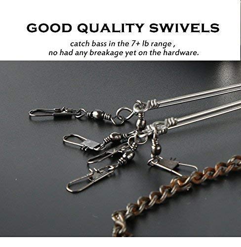 5 Arms Alabama Umbrella Rig Fishing Ultralight Tripod Bass Lures Bait Kit Junior Ultralight Willow Blade Multi-Lure Rig (Bluegray) #TOP2