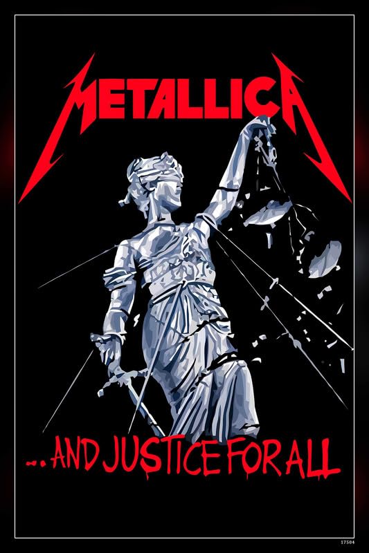 POSTERDADDY Metallic A And Justice For All By Croatian Crusader