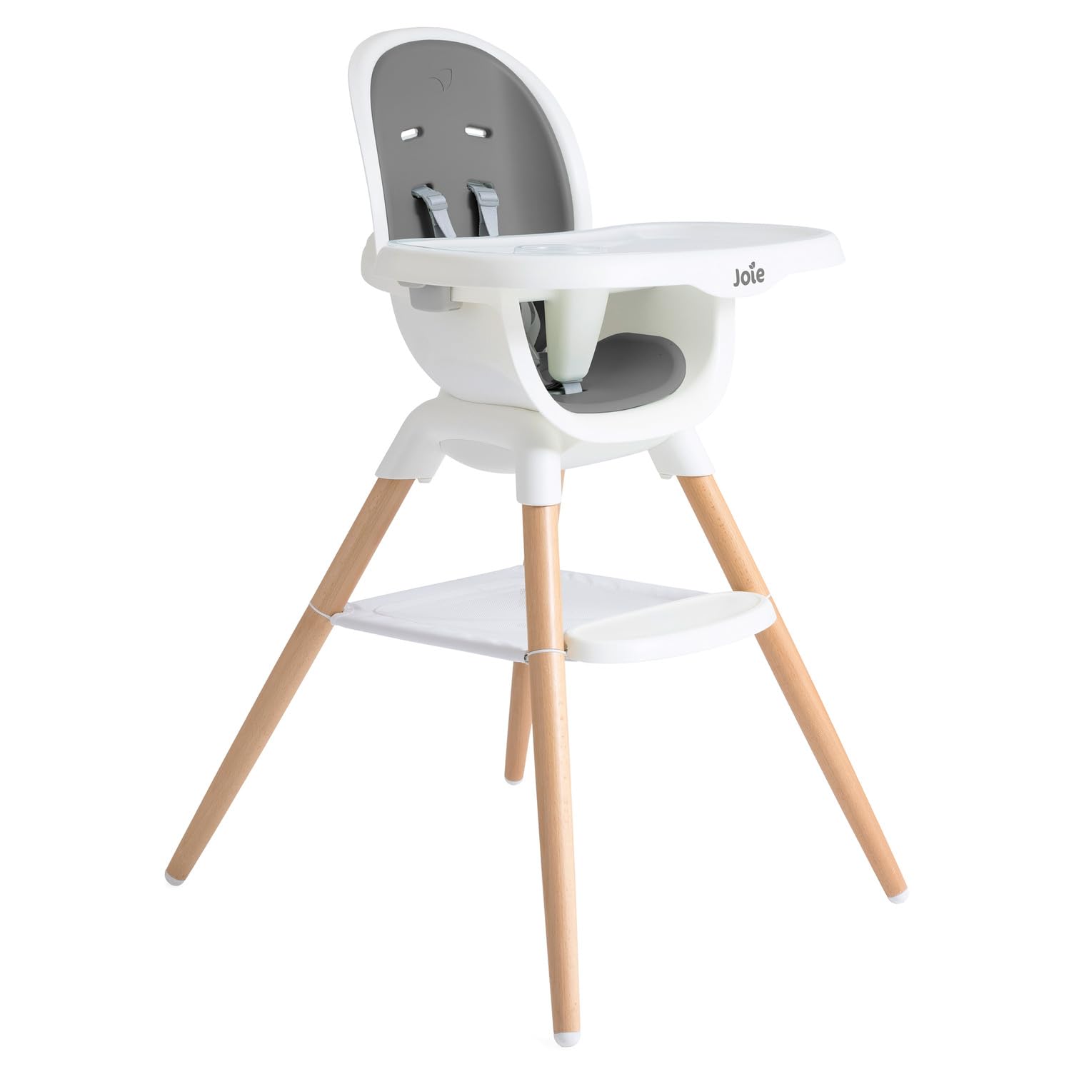 Joie Chai Multi-Mode Highchair - European Beech Wood, Convertible, 9+ Modes, Birth up to 60 lb. (Shadow)