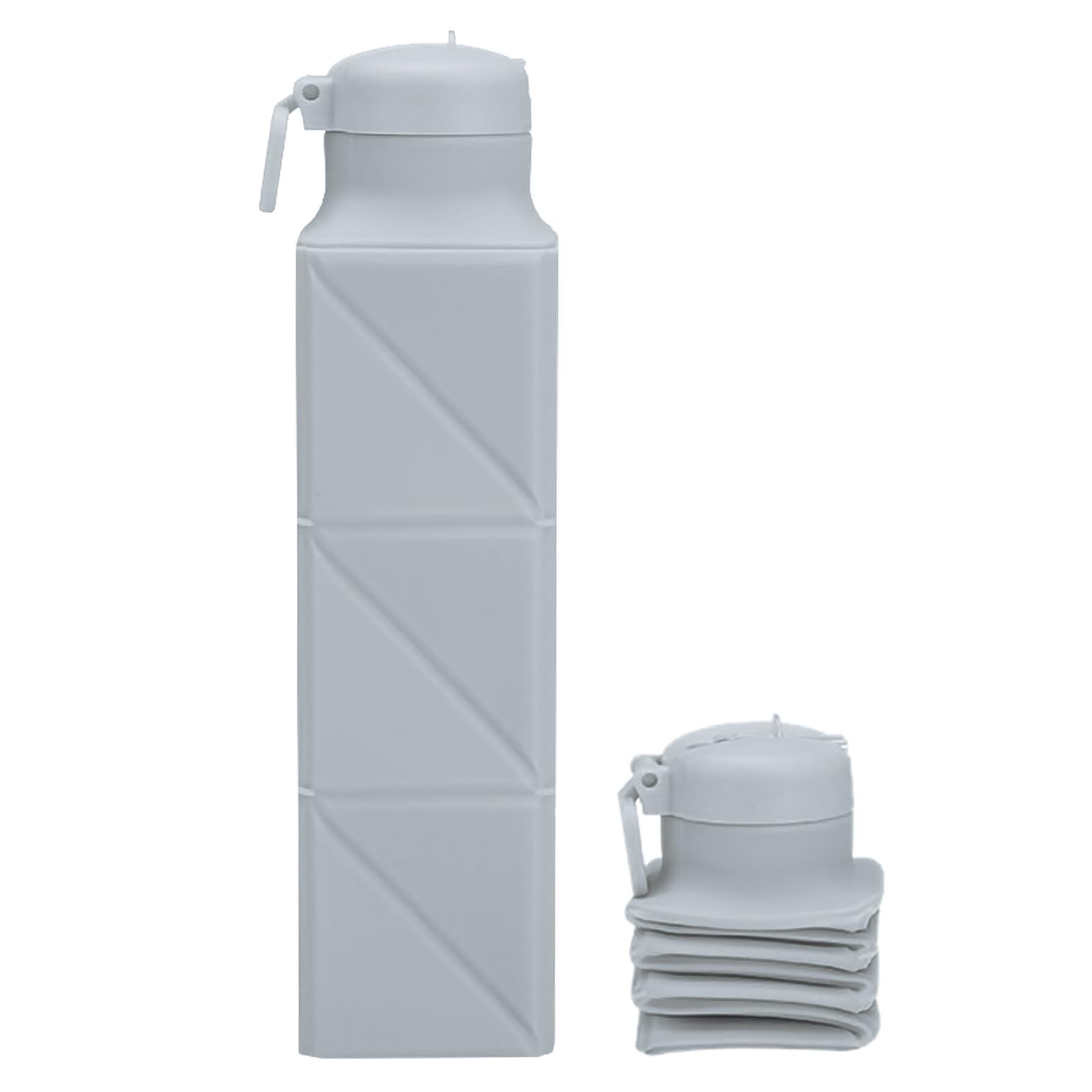 Borraccia pieghevole senza BPA da 250-650 ml con moschettone