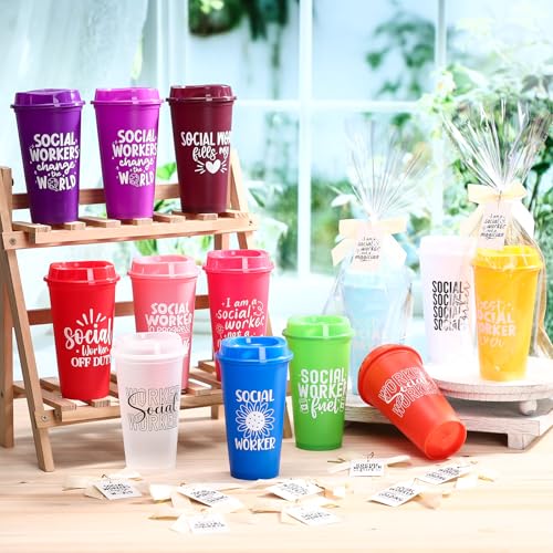 Gobelet plastique avec couvercle et paille de 473g réutilisable - 5