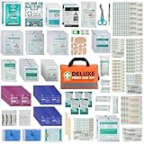 SuccorWare 380 Pieces Deluxe First Aid Kit Compact Trauma Medical Kits with Assorted Bandages, Instant Cold Pack, Emergency Blanket for Home, Travel, Office, Camping, Vehicle, Emergency Kits(Orange) - Image 8