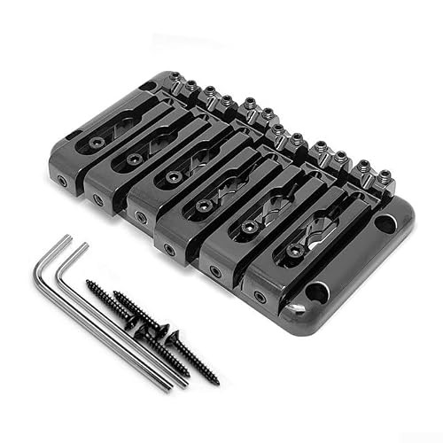 6 String Bass for bridge For Jazz Bass 108x60mm Silver 6 String(Black)