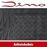 Dino KRAFTPAKET Kofferraummatte universal zuschneidbare Gummimatte Antirutschmatte universeller Kofferraumschutz schwarz, 120 x 80 cm