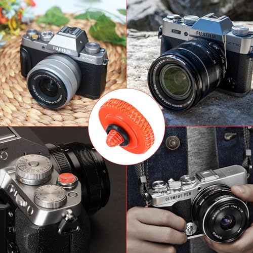 Camera Shutter Button Upscale and Delicate Soft Shutter Release Button 5 Pack(Black/Red/Gold/Orange/Silver) - Thumbnail 5