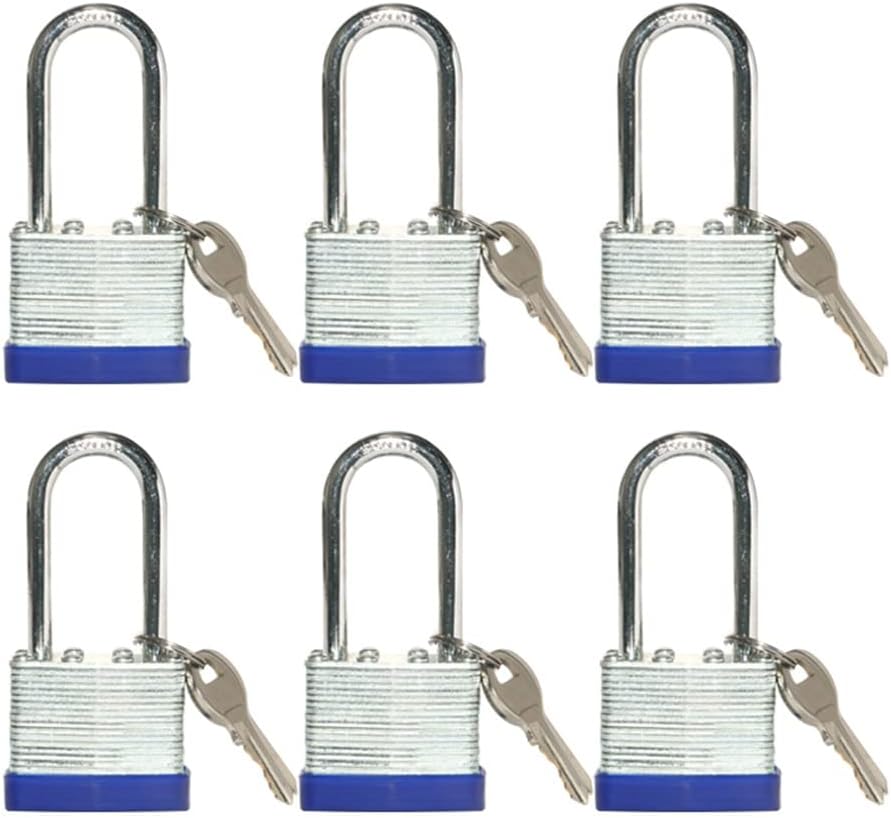 ZonRo Locks Laminated Steel Keyed Padlock, Keyed Alike Locks,1-9/16 ...