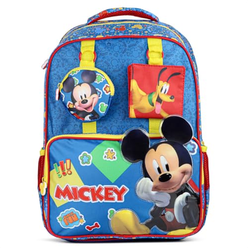 Xeryus - Mochila Escolar Xeryus 16 Mickey Mouse Disney 14892 Azul - Infantil - Único - Azul