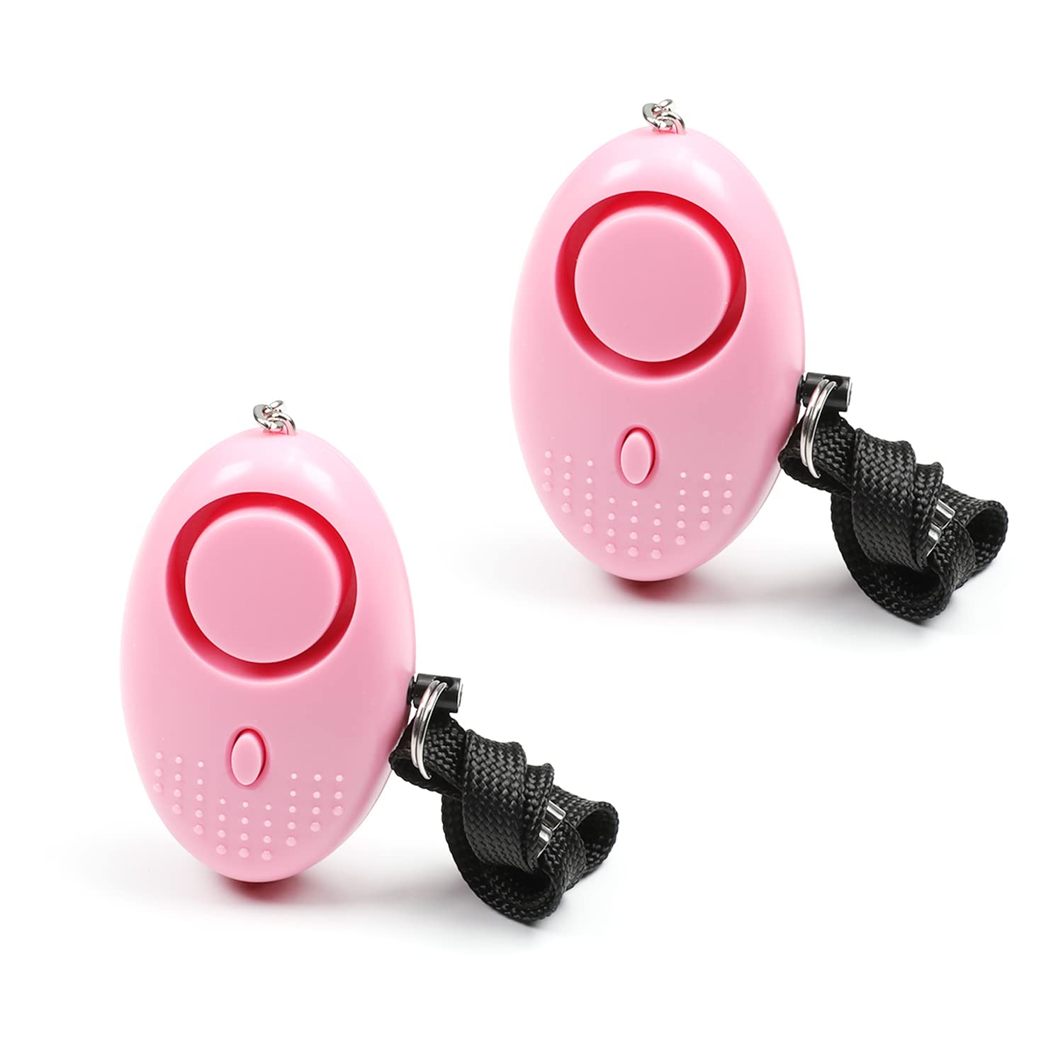 Othmro 2 Pack 120DB Personal Alarm with LED Lights, Emergency Safety Alarm for Women, Men, Children, Elderly Pink