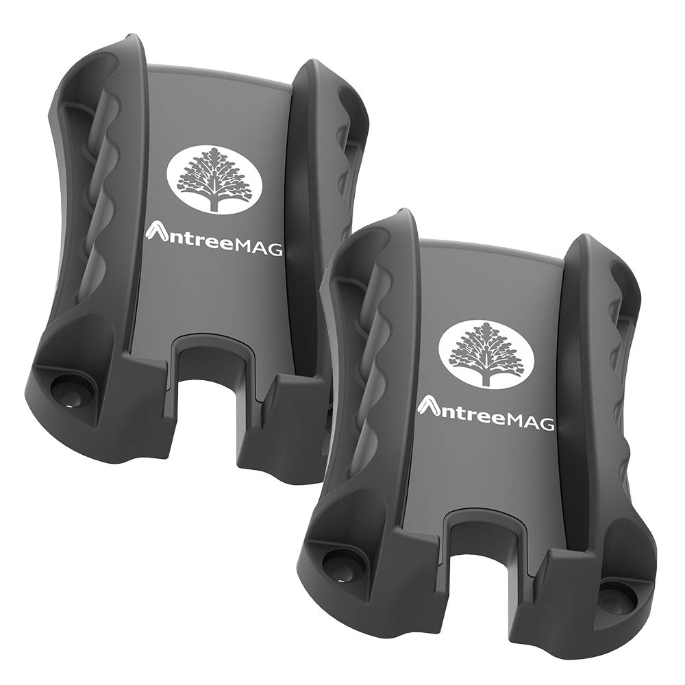 ANTREEMAG 2-Pack Gun Magnetic Mount, Quick Load&Draw Design, Compatible with Handgun, Pistol, Revolver, Home&Vehicle Tactical Use,Concealed Holder/Rack on Car, Truck, Safe, Desk, Door, Wall, Bedside