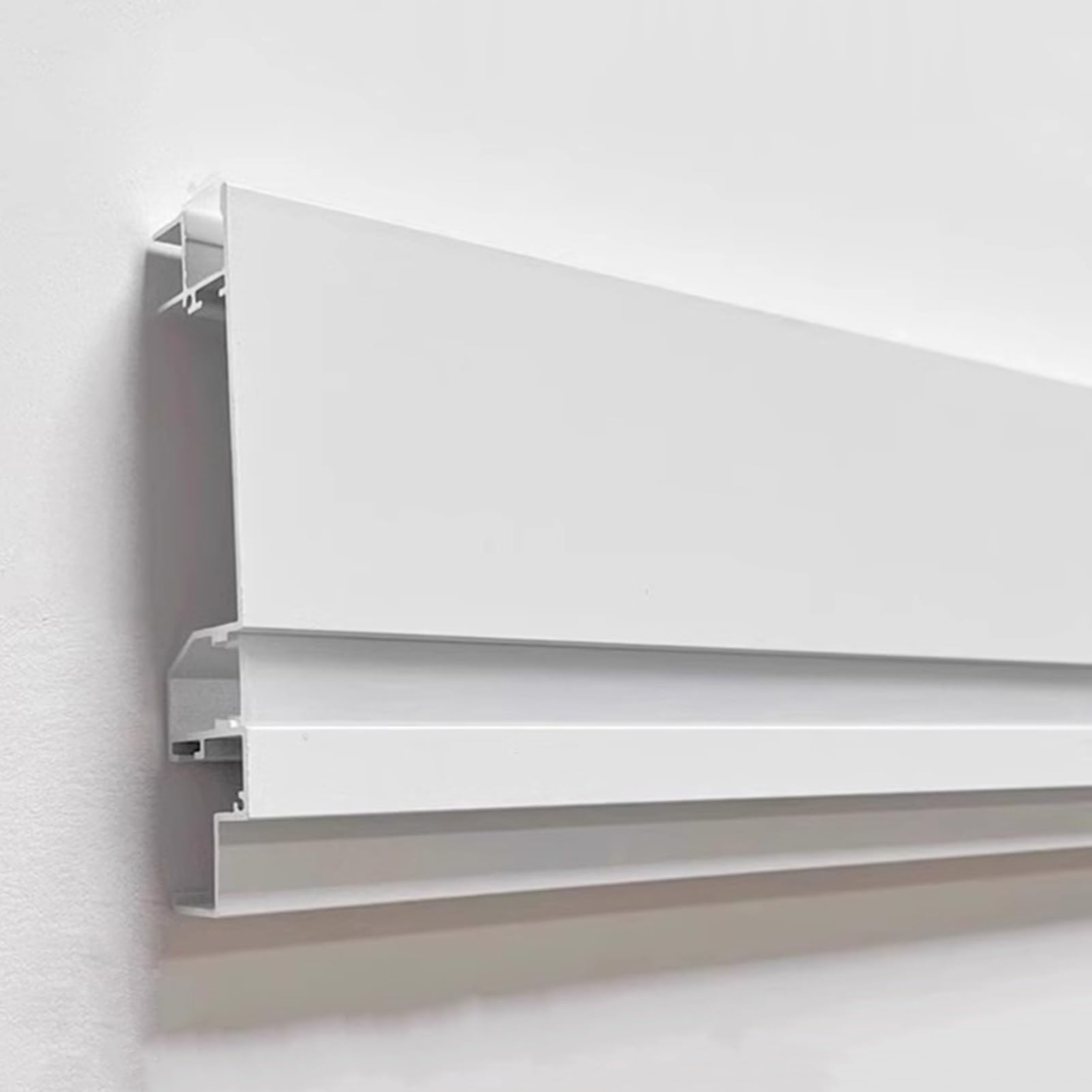 LED-Lichtkanal aus Aluminiumlegierung, zuschneidbarer, robuster Diffusor für Zierleisten und Sockelleisten, 26 m (85,3 ft) vielseitige LED-Streifenabdeckung, ideal für die Beleuchtung von Wo
