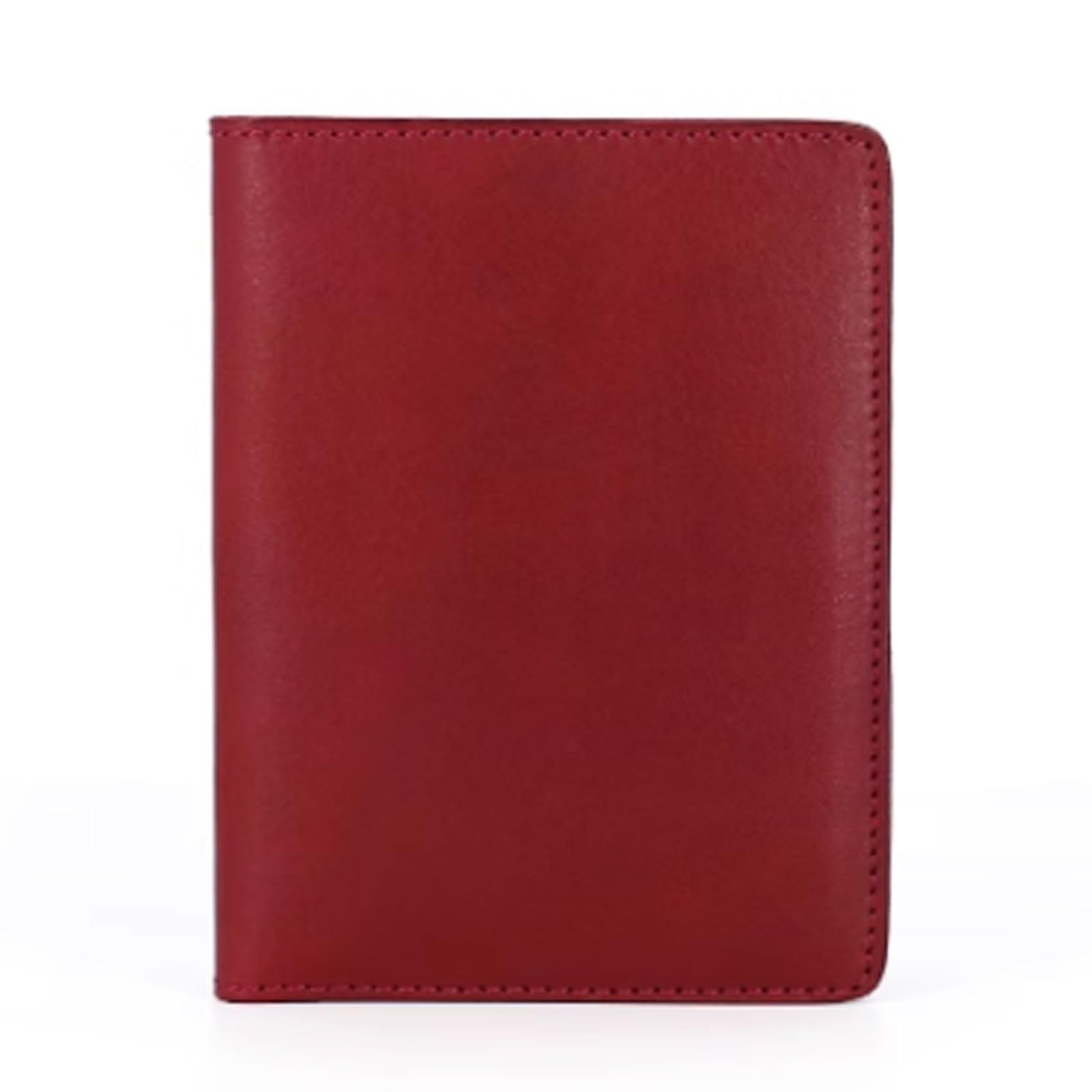 Borsa for passaporto in pelle bovina, porta carte vintage in conciata al vegetale, portadocumenti da viaggio, portafoglio, custodia for Design compatto(Rot)