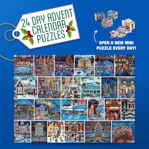 CEACO - Calendario de Adviento Eric Dowdle - 24 Puzzles Mini, Rompecabezas de 1000 piezas miniatura 3