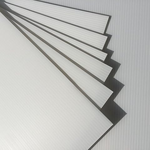 MEJOR CONOCIDO 10 Pack 24"x18" White Corrugated Plastic Blank Lawn Yard Signs Sheet 4mm Extra Durability for DIY Advertising, House Sales, Party, Businesses, Guidepost, Guinea Dog Pig Cage Cover