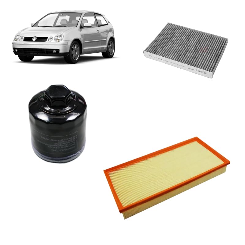 Kit tagliando 3 filtri per Volkswagen Polo 9N 1.4 benzina
