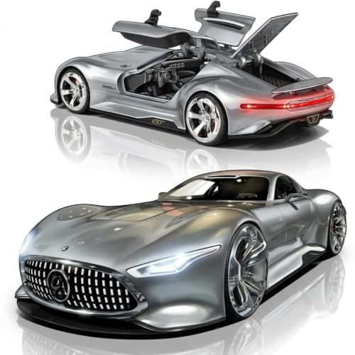 Big Size AMG Vision Gran Turismo Racing Model Car Toy | Supercar Alloy Metal car Pull Back Diecast 1:32 Sophisticated Gift Choice【Colors as Per Stock】