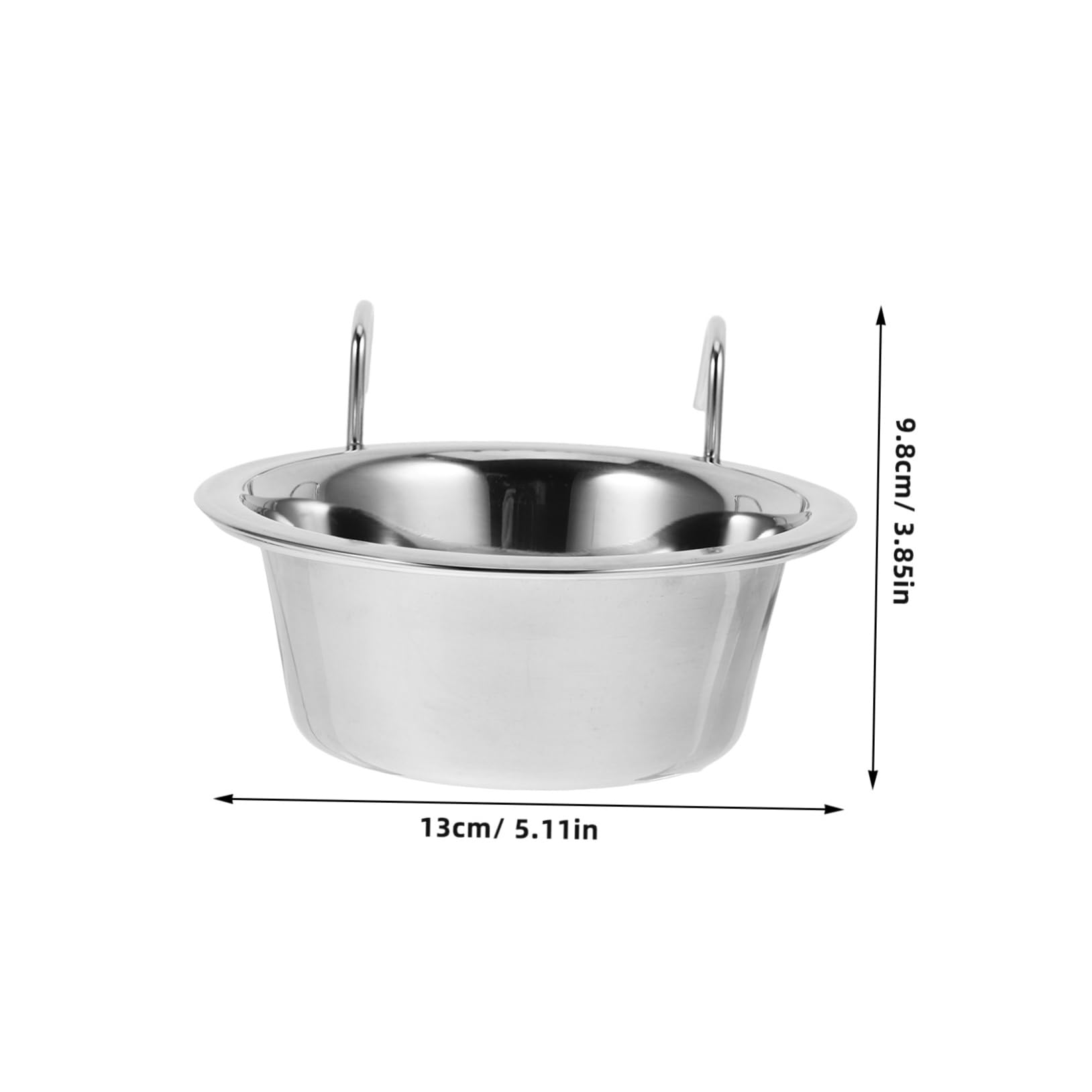 SUPVOX Dog Standing Food Bowl Raised Pet Feeder Stainless Steel Cat Bowl Kitten Food Pet Feeder