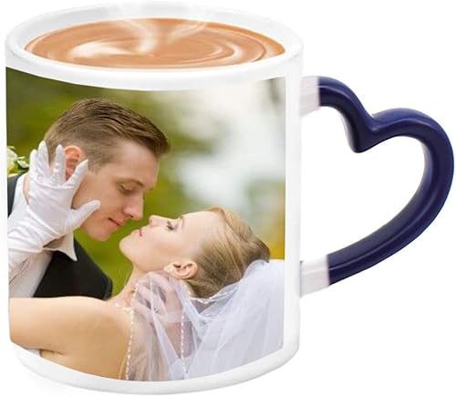Taza de taza de foto sensible al calor personalizada Taza de café mágica que cambia de color Añadir foto logotipo imagen en tazas de café Taza