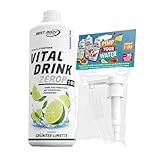 Vital Drink ZERO Bebida Concentrada Sin Azúcar, Baja en Calorías, Hidratate en Deporte, trabajo. (BOMBA DOSIF)1000ml. (sabor TÉ VERDE LIMA)