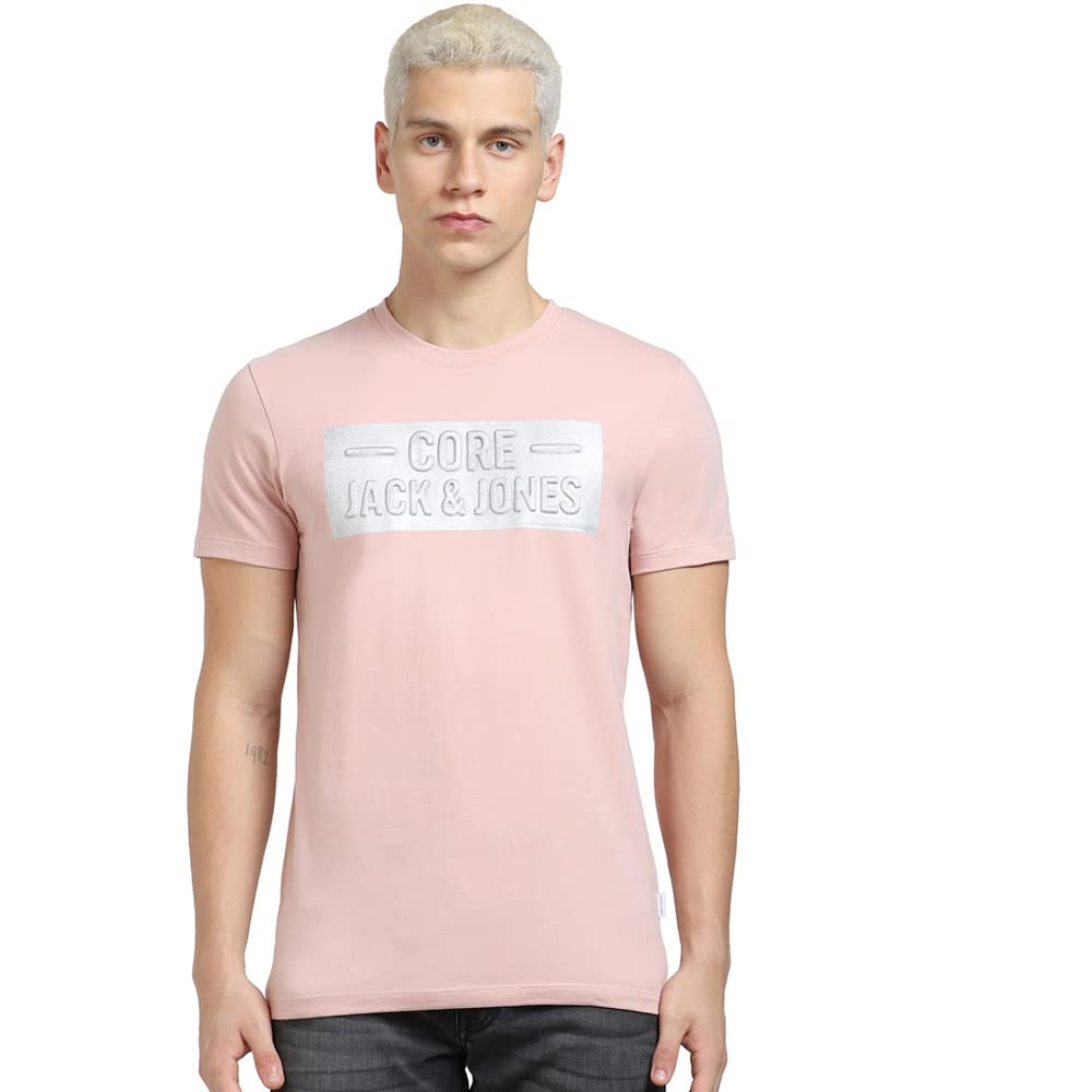JACK & JONESMen's Solid Slim Fit T-Shirt