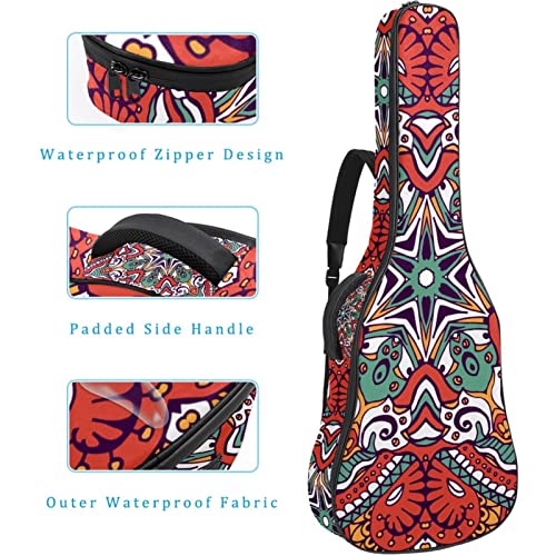Étui à dos rembourré pour guitare acoustique classique, Multicolore 10., 42.9×16.9×4.7 in, Organiseur de sac - Les Beatles, Paul McCartney, John Lennon, RIngo Starr, George Harrison Étui à dos rembourré pour guitare acoustique classique, Multicolore 10., 42.9x16.9x4.7 in, Organiseur de sac – Image 5