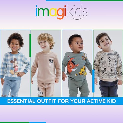 Image of Disney Christmas Fleece Sweatshirt and Pants Outfit Set Newborn to Big Kid Sizes (Newborn - 10-12)