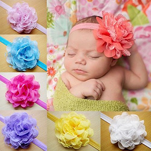 10PCS Lace Flower Kids FEITONG Baby Headband Hair Band Headwear