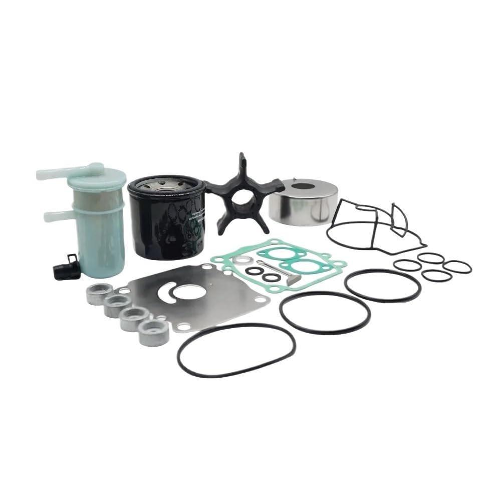 Adatto for Kit Pompa Acqua Suz-uki DF140 140 HP 2010-2012 | Fuoribordo, anodo di zinco, filtro dell'olio, guarnizione di scarico, coppiglia, for Suzuki 2010-12