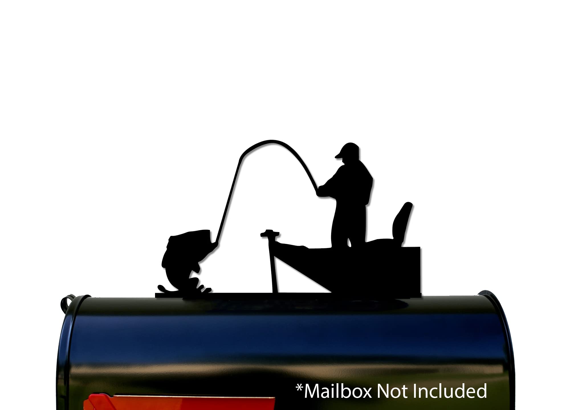 Fisherman Mailbox Topper/Sign - Bass