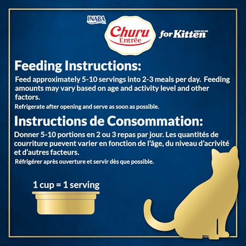 Image of INABA Churu Entree Pate Kitten Wet Cat Food Cup, Tuna, 6ct