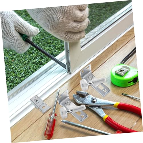 PRETYZOOM kit de herrajes para puerta corrediza con 20 piezas, repuestos para puertas plegables y bisagras de reparación miniatura 4