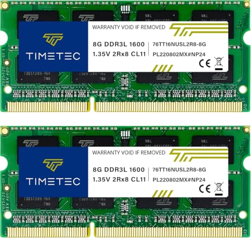 Amazon.co.jp: Timetec 16GB KIT(8GBx2枚) DDR3L / DDR3 ノートPC用