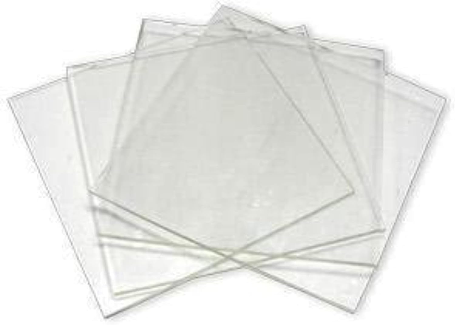 System 96 8inch Clear Glass Squares - 4 Pack by BiNARi Glass Studio