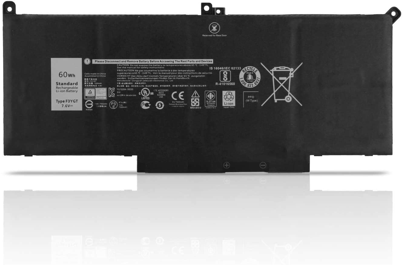 Wefly F3YGT Laptop Battery Compatible for Dell Latitude 14 7480 7490 12 7280 7290 13 7000 7380 7390 P73G002 E7280 E7480 E7290 Laptop DM6WC KG7VF…