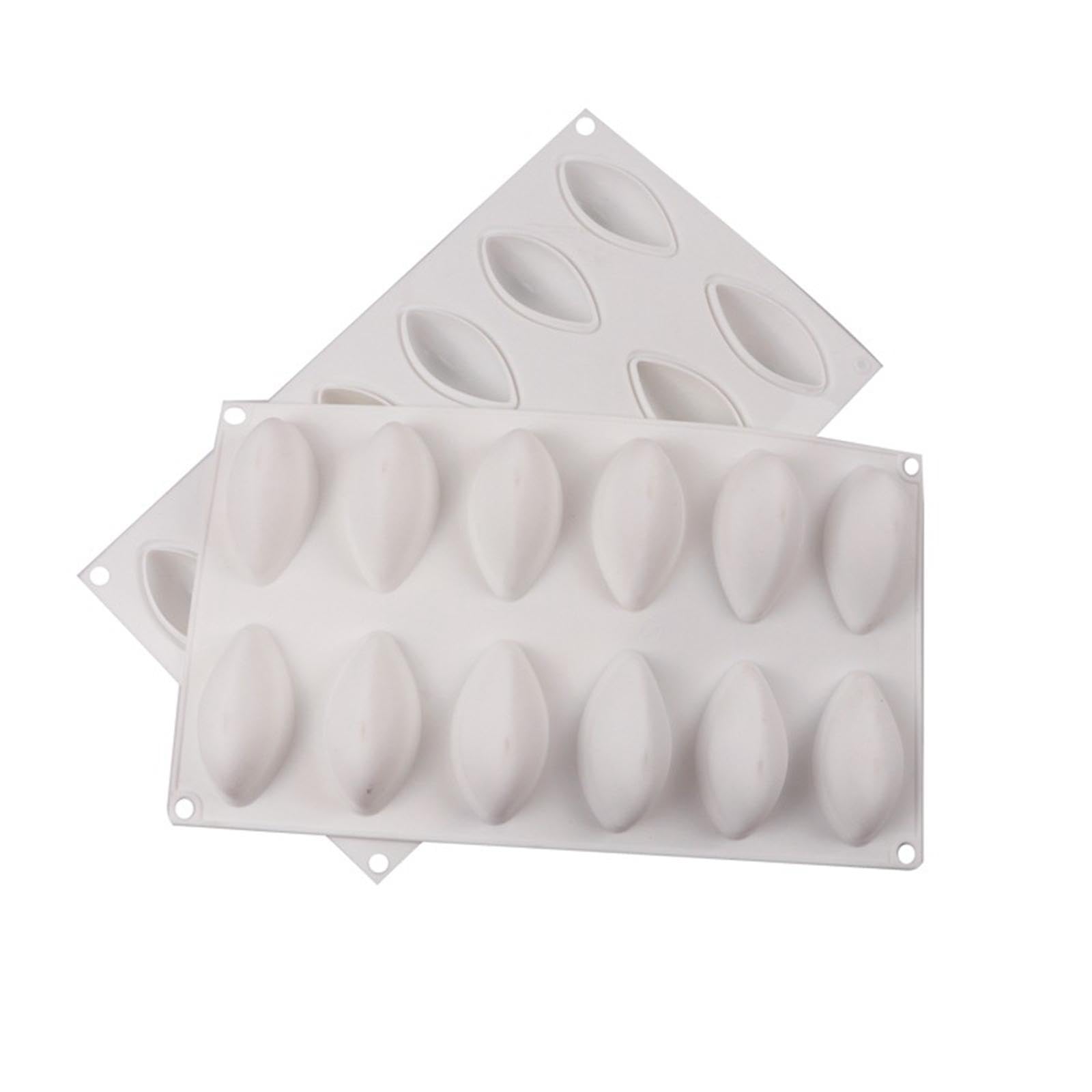 Merishopp Cake Mould Tray 12 Cavity Soap Bar Silicone Mold Candle Making for Pudding Crafts | Multi-Purpose Craft Supplies | Crafting Pieces | Resin Craft Molds & Supplies-image-16