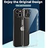 GGM GİYİM & AKSESUAR iPhone 13/14 ile Uyumlu Silikon Şeffaf Kılıf Şok Emici Özellikli Full Kasa Koruma Sağlayan Şeffaf Kılıf