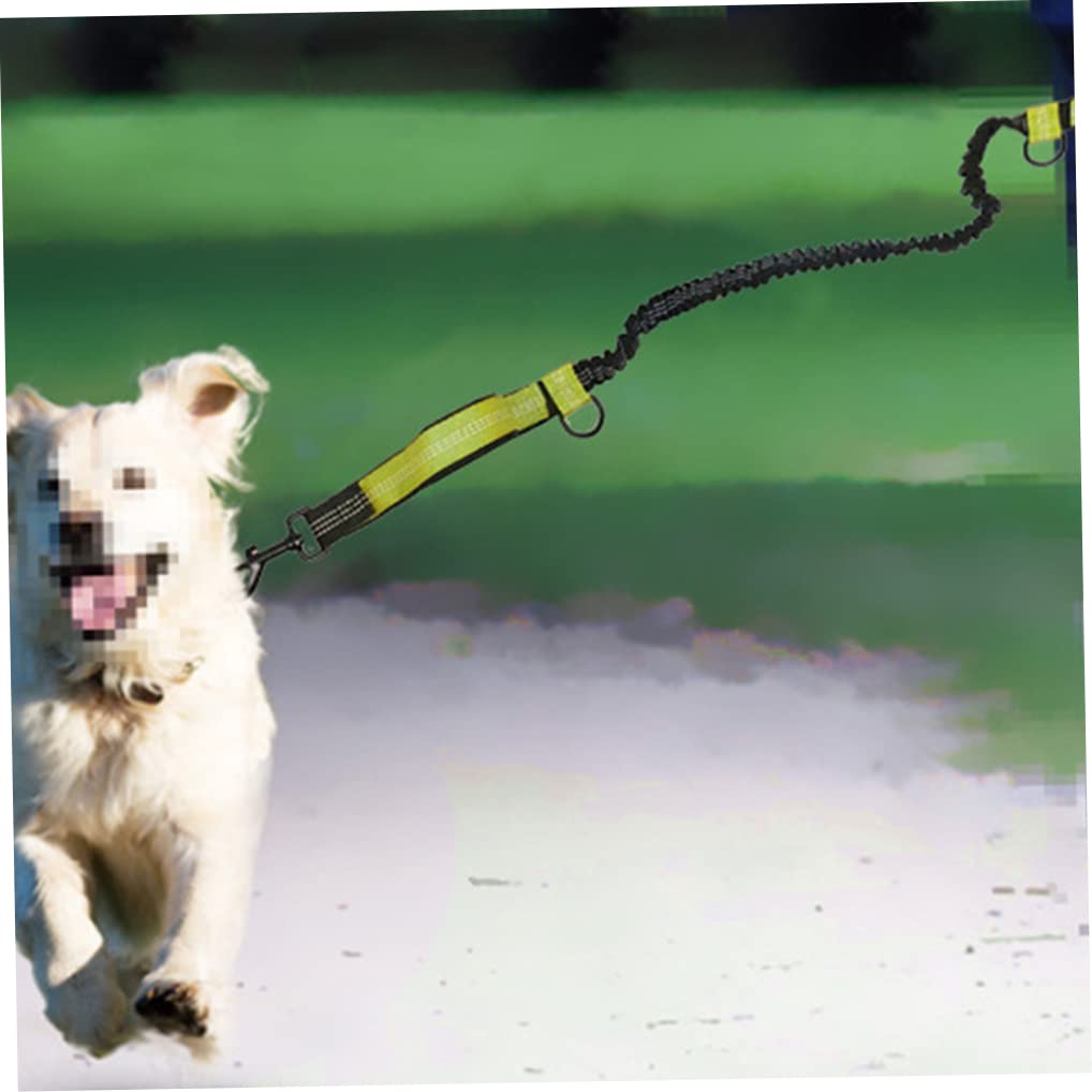 Guinzaglio per Cani da Corsa Guinzaglio per Cani Regolabile Cintura da Passeggio Guinzaglio Cintura per Cani Guinzaglio per Cani a Mani libere Doppio telescopico Riflettente per Cane Verde Chiaro