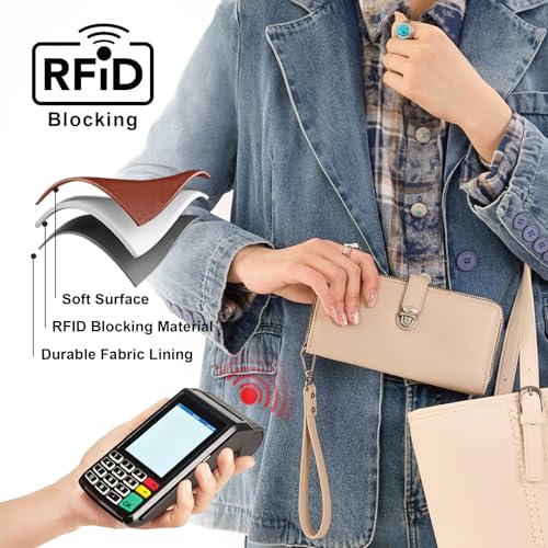 Montana West Large Bifold Wristlet Wallets for Women with ID Window - image 4