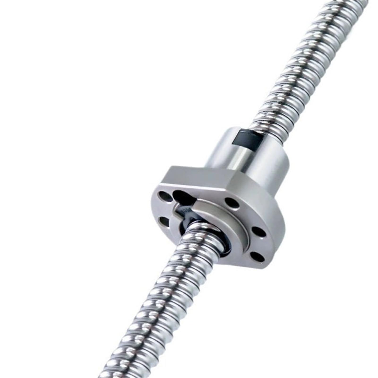 GTPBAO SFA1610 Kugelumlaufspindel mit einzelner Kugelmutter, C7 gerollt, 16 mm Durchmesser, 10 mm Steigung, BK12 BF12 endbearbeitete Schraube for Roboterarm Bewegungsschiene(600mm 23.62" long)