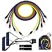 11pcs Bandas de resistencia, conjunto de tubos de ejercicios, con anclaje de puerta, correas de tobillo,manijas para la aptitud, bolsa de transporte para fortalecimiento, conformación del cuerpo, eje