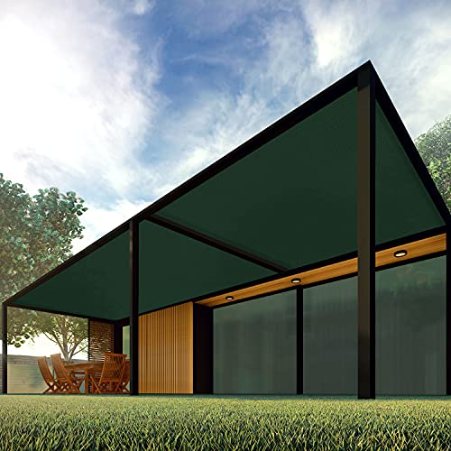 Patio Paradise 8' x 14' Shade Cloth 6/8/12 FT Sun Shade Fabric Roll UV Block Windscreen Canopy Pergola Cover Cloth Sunscreen Fabric for Outdoor Backyard Deck Porch, Green