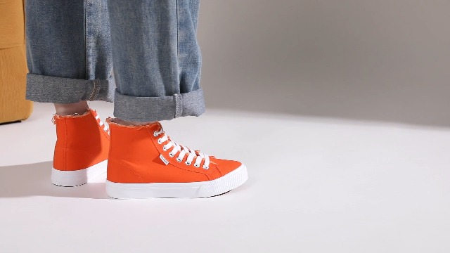 Amazon.com | hash bubbie Women's Canvas High top Sneakers Classic