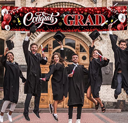 Image of 2026 Graduation Decorations-Large Congrats Class of 2026 Banner Congrats Grad Yard Sign Banner Decoration for Graduation Party Supplies Graduation Decorations 2026